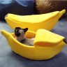 Katzenbett Hundebett Banane 5 Farben Gr. S-XL