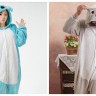 Koala Bär 2 Farben Jumpsuit Schlafanzug Pyjama Kostüm Onesie