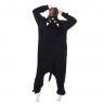 Katze und Nachtkatze Jumpsuit Schlafanzug Pyjama Kostüm Onesie