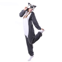Lemur Jumpsuit Schlafanzug Pyjama Kostüm Onesie