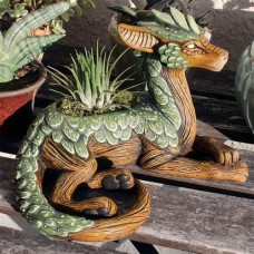 Drache Übertopf Garten Dekoration 2 Varianten