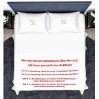 Bettwäsche Duvet bedrucken Schweizer Masse oder Wunschgrösse Baumwolle
