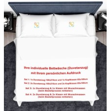 Bettwäsche Duvet bedrucken Schweizer Masse Baumwolle