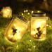 Elfenlicht Feenlicht Gartenlicht Elfe im Einmachglas mit Solarpanel