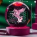 Kristallkugel mit LED-Licht & Fotogravur (eigenes Foto möglich)