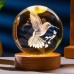 Kristallkugel mit LED-Licht & Fotogravur (eigenes Foto möglich)