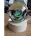 Kristallkugel mit LED-Licht & Fotogravur (eigenes Foto möglich)