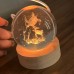 Kristallkugel mit LED-Licht & Fotogravur (eigenes Foto möglich)