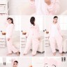Schweinchen Jumpsuit Schlafanzug Pyjama Kostüm Onesie