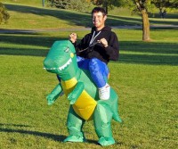 Aufblasbares Dinosaurier Kostüm Fasnacht