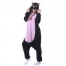 Katze und Nachtkatze Jumpsuit Schlafanzug Pyjama Kostüm Onesie