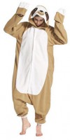 Faultier Sloth Jumpsuit Schlafanzug Pyjama Kostüm Onesie