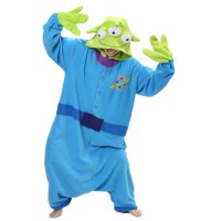 Alien Monster Jumpsuit Schlafanzug Kostüm Onesie